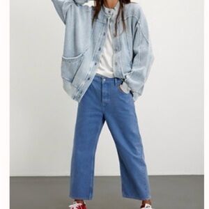 Free People We The Free Deep Trance Dropped Boyfriend Jeans Size 27